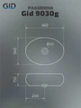Накладная золотая раковина для ванной Gid 9030g 52234, 51187, 52232, 52235, 53372, 51115