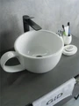 Накладная белая раковина для ванной Gid N9055 51186, 75502S, 73302K, 74402K, 71101K