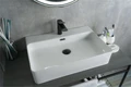 Накладная белая раковина для ванной Gid N9256 51172, 75502S, 73303K, 71102K, 62254Y, 62257Y