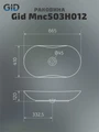 Накладная раковина для ванной под камень Gid Mnc503h012 54464, 51128, 54440
