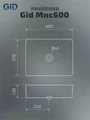 Накладная раковина для ванной под камень Gid Mnc600 54459, 51236, 51176, 53373, 51120, 54460
