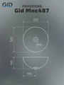 Накладная раковина для ванной под камень Gid Mnc487 54435, 54434, 54436, 54437