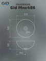 Накладная раковина для ванной под камень Gid Mnc486 54434, 54435, 54436, 54437