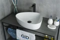 Накладная белая раковина для ванной Gid N9386 51139, 75502S, 73302K, 74402K, 71101K
