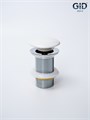 Белый матовый керамический донный клапан Gid Whm100 74403K