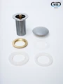 Серый матовый керамический донный клапан Gid Gmh100 74401K