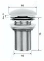 Черный керамический донный клапан без перелива Gid BL100 72201K