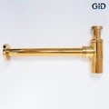 Сифон золотой для раковины Gid G-64GD 75506S