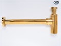 Сифон золотой для раковины Gid G-64GD 75506S