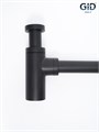 Сифон черный для раковины Gid G-74BL 75503S