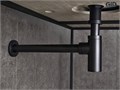 Сифон черный для раковины Gid G-74BL 75503S