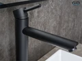 Смеситель высокий для раковины Gid Berlin SS080-BM-D, однорычажный, черный матовый SS080BMD