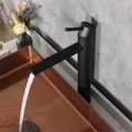 Смеситель высокий для раковины Gid Berlin SS080-BM-D, однорычажный, черный матовый SS080BMD