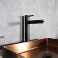 Смеситель высокий для раковины Gid Berlin SS080-BM-D, однорычажный, черный матовый SS080BMD