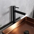 Смеситель высокий для раковины Gid Berlin SS080-BM-D, однорычажный, черный матовый SS080BMD