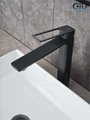 Смеситель высокий для раковины Gid Niagara L057-BM-D, однорычажный, черный матовый L057BMD