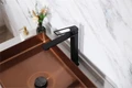 Смеситель высокий для раковины Gid Niagara L057-BM-D, однорычажный, черный матовый L057BMD