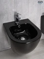 Биде подвесное черное глянцевое Gid BDP-96BL 21102, 76604K, 75503S, 72202K, 76605K, 74407K