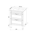 Тумба IDDIS с умывальником, напольная, 60 см, синий, Oxford (OXF60N0i95K) OXF60N0i95K