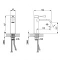 Смеситель ABBER Tanz AF8C10GM для раковины, оружейная сталь AF8C10GM