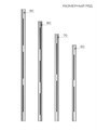 Душевой лоток CEZARES LUX 80 см, LUX-LD-80-Cr LUX-LD-80-Cr