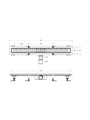 Душевой лоток BELBAGNO UNO 70 см, BB-LD-UNO-70-CR BB-LD-UNO-70-CR