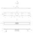 Душевой лоток BELBAGNO LUCE 80 см, BB-LD-LUCE-80-CR BB-LD-LUCE-80-CR