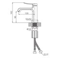 Смеситель Splenka S31.10.09 для раковины  монолитный, графит S31.10.09