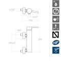 Смеситель для душа DRAKO 3308S 3308S