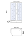 Душевая кабина River Dunay 120/80/24 TH R (10000002106) 10000002106