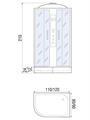 Душевая кабина River Dunay 120/90/24 TH R (10000003131) 10000003131