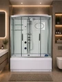 Душевая кабина WeltWasser WW500 Emmer 170х85 10000003926 с гидромассажем, профиль хром, стекло прозрачное 10000003926