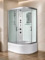 Душевая кабина WeltWasser WW500 Halle 1204 120x90 L 10000003253 с гидромассажем, профиль хром, стекло прозрачное 10000003253