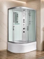 Душевая кабина WeltWasser WW500 Halle 1204 120x90 R 10000003315 с гидромассажем, профиль хром, стекло прозрачное 10000003315