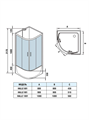 Душевая кабина WeltWasser WW500 Halle 801 80x80 10000003238 профиль хром, стекло прозрачное 10000003238