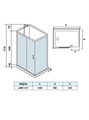 Душевая кабина WeltWasser WW500 Laine 1211 120x90 10000003274 профиль хром, стекло прозрачное 10000003274