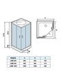 Душевая кабина Weltwasser WW500 Laine 802 80х80 10000003261 профиль хром, стекло прозрачное 10000003261