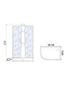 Душевая кабина River Nara 90/80/24 MT R (10000008791) 10000008791