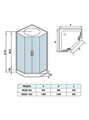 Душевая кабина WeltWasser WW500 Nesse 902 90x90 10000003280 профиль хром, стекло прозрачное 10000003280
