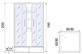 Душевая кабина River Quadro Б/К 90/24 MT (10000001453) 10000001453