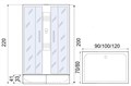 QUADRO Б/К XL 120/80/41 MT Душевая кабина с поддоном (10000013642) 10000013642