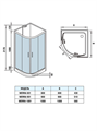 Душевая кабина WeltWasser WW500 Werra 1001 100x100 10000003224 профиль хром, стекло прозрачное 10000003224