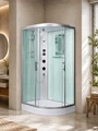 Душевая кабина WeltWasser WW500 Werra 1204 120x90 L 10000006431 с гидромассажем, профиль хром, стекло прозрачное 10000006431