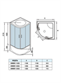 Душевая кабина WeltWasser WW500 Emmer 12055-2 120х120 10000004656 профиль хром, стекло прозрачное 10000004656