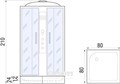 Душевая кабина River Quadro 80/24 MT (10000000765) 10000000765