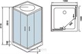Душевая кабина Weltwasser WW500 Laine 1002 100х100 10000003263 профиль хром, стекло прозрачное 10000003263