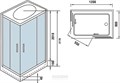 Душевая кабина Weltwasser WW500 Laine 1202 120х90 10000003271 профиль хром, стекло прозрачное 10000003271