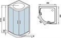 Душевая кабина WeltWasser WW500 Werra 802 80x80 10000003225 профиль хром, стекло прозрачное 10000003225