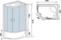 Душевая кабина WeltWasser WW500 Halle 1202 120x90 R 10000003313 профиль хром, стекло прозрачное 10000003313