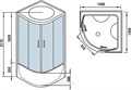 Душевой бокс WeltWasser WW500 Emmer 15055 150x150 10000003291 профиль хром, стекло прозрачное 10000003291
